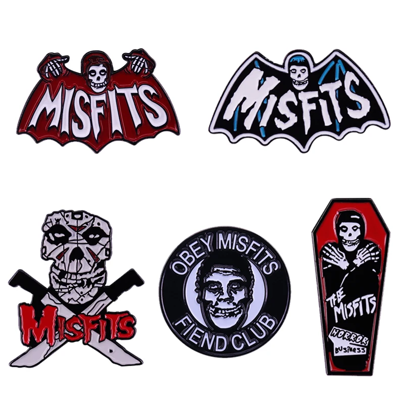Ужас панк рок группа Misfits хардкор Хэллоуин готический лацкан булавка тяжелый