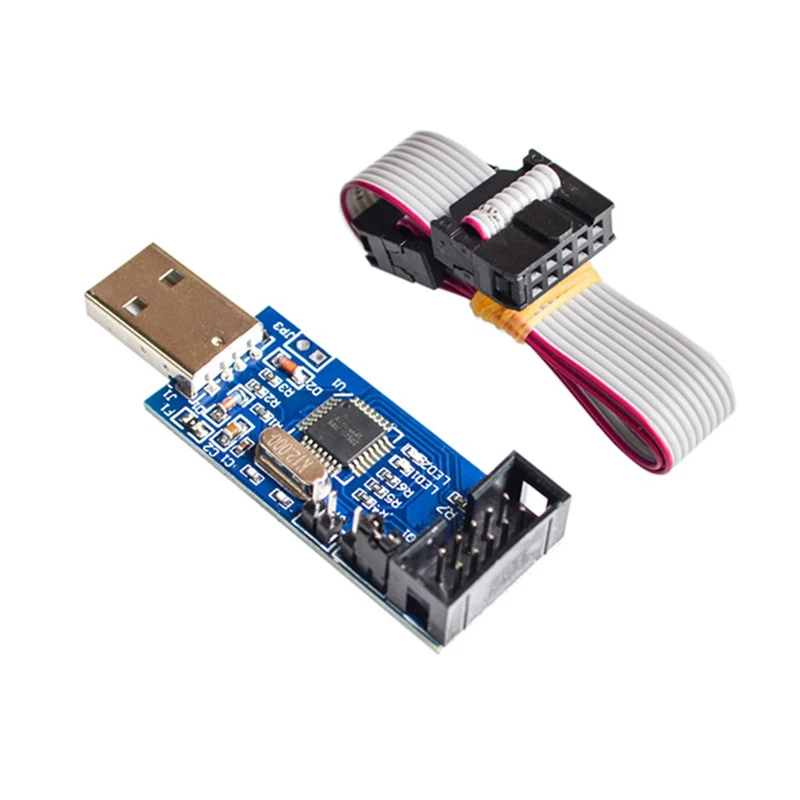 10Pin To 6 Pin Adapter Board + USBASP USBISP AVR Programmer USB ATMEGA8 ATMEGA128 ATtiny/CAN/PWM Wire Module DIY | Электронные