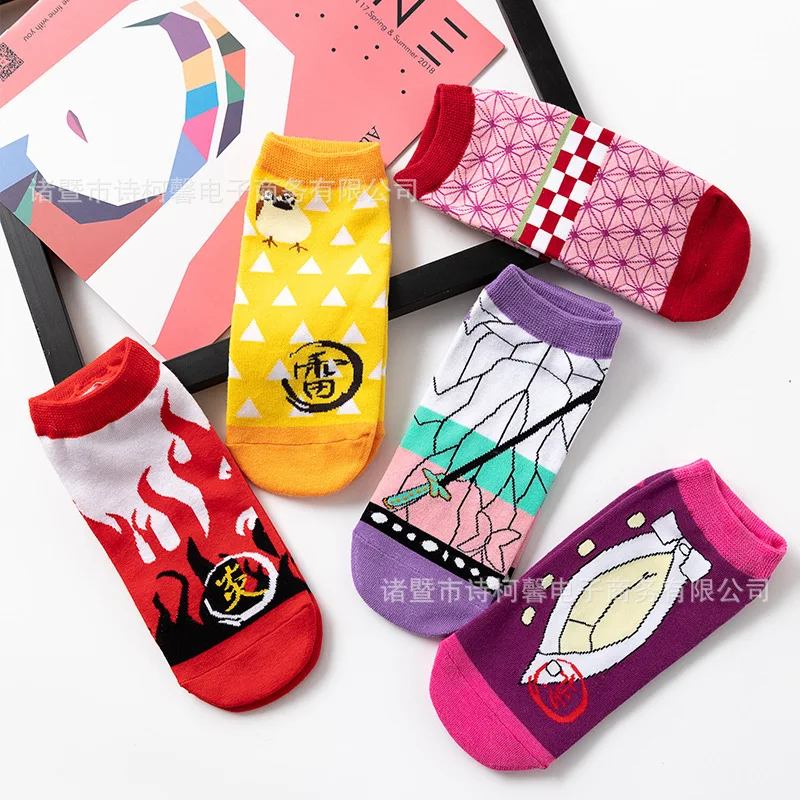 

Anime Breathable Cotton Sock Demon Slayer Kimetsu No Yaiba Blade of Ghost Socks for Adult children Women man Girl Gift Cosplay