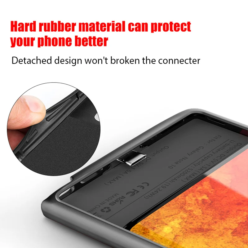 xilecaly battery charger case for samsung s22 ultra s21 plus s20 note 20 ultra note 10 plus external power bank charging cover free global shipping