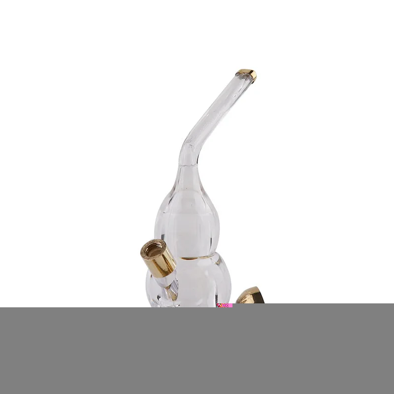 

New Popular Mini Hookah Shisha Tobacco Smoking Pipes Gift Creative Metal Cigarette Holder Acrylic Water Pipe1Pcs