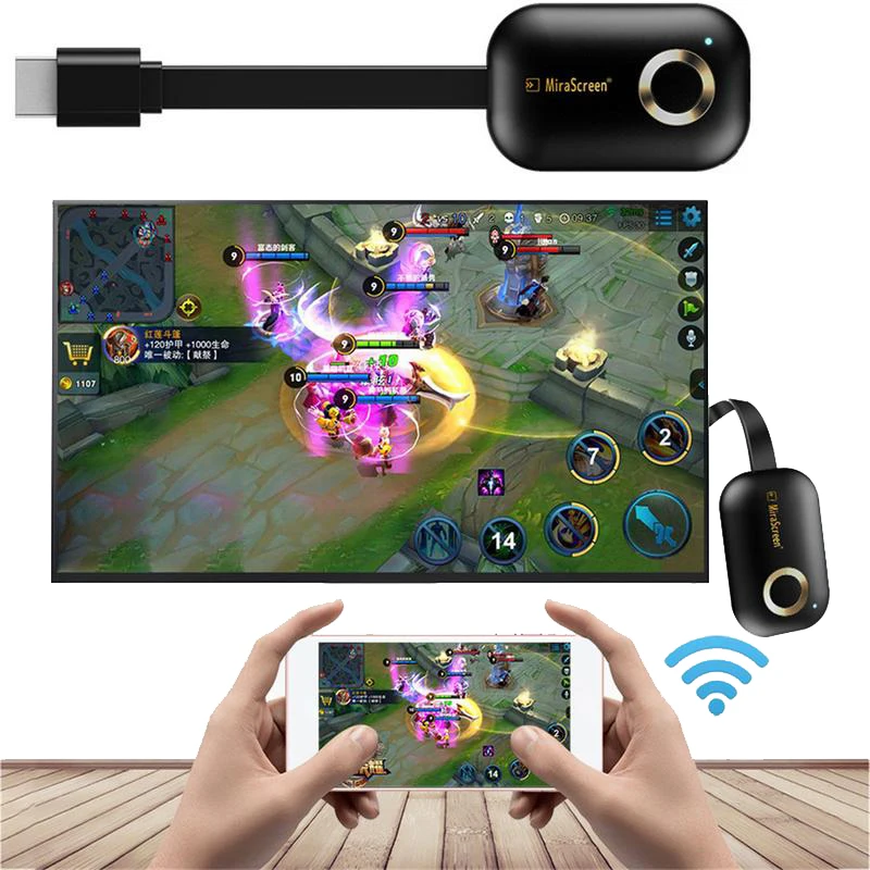 2 4G или 5G HD Беспроводной Wi Fi дисплей Аудио Видео адаптер HDTV Stick экран зеркальное
