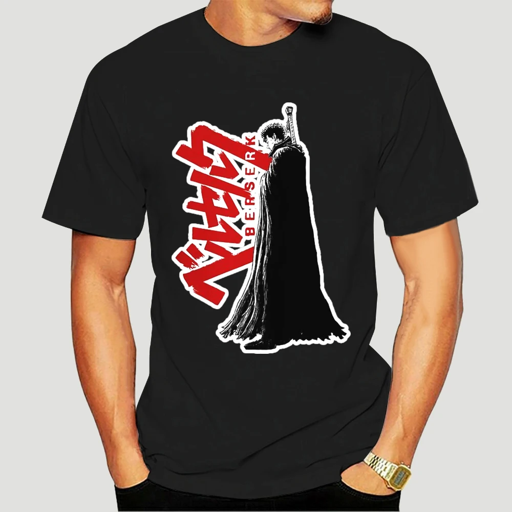 

BERSERK GATSU ANIME MANGA CARTOON T SHIRT Men O-Neck T-Shirt Harajuku Tops Tees Streetwear 6405X