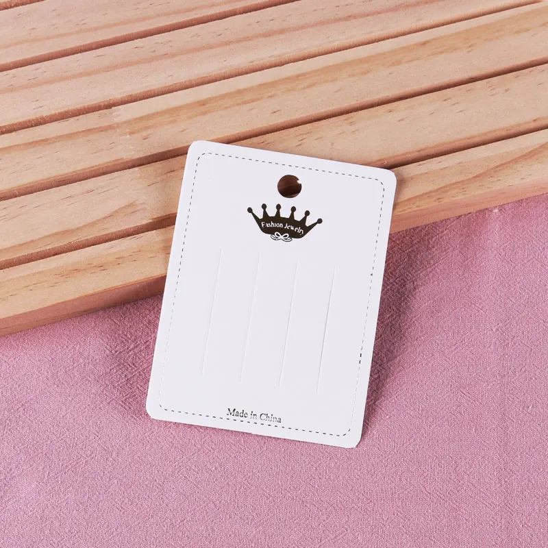 Картонная заколка для волос 7 5 х10 см ювелирное изделие в виде заколки шт. 50 |