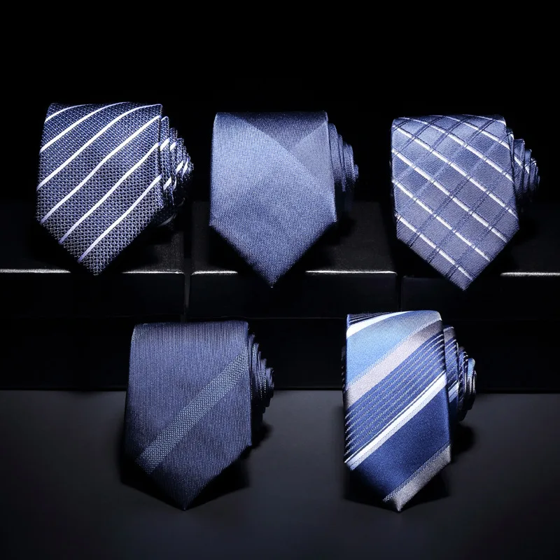 

2021 new business formal tie men's flagship 7cm silk tie