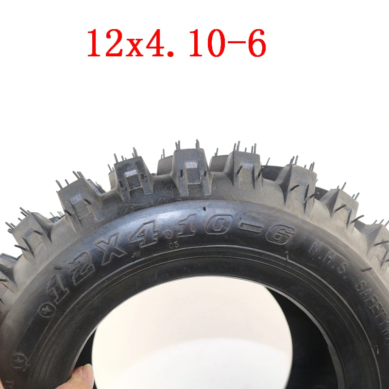 Lightning доставка 12x4.10-6 вакуумные шины ATV Quad Go Kart 47cc 49cc массивные 4 10-6 бескамерные