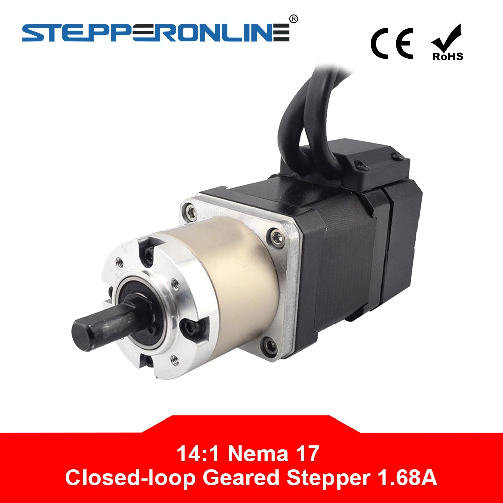 Шаговый электродвигатель Nema 17 с замкнутым циклом передаточное число L = 48 мм