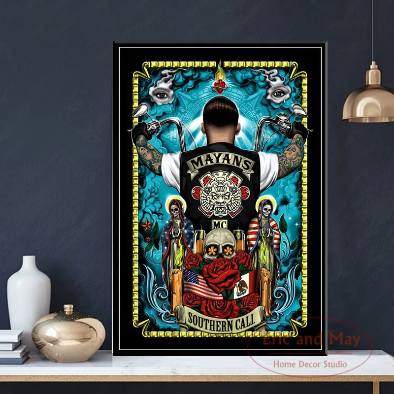 Лидер продаж Mayans MC ТВ серия шоу сезон на заказ художественная живопись винтажный