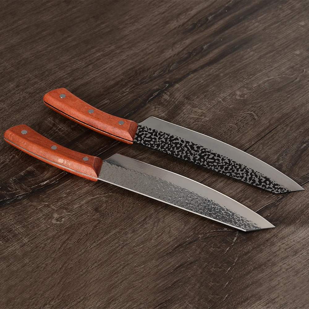 XYj 8 дюймовый ножи накири шеф повара Kiritsuke Подарочная коробка походный сербский