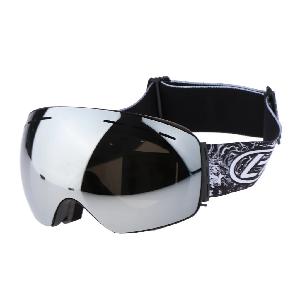 Silver Eyeglass Bla Лыжные очки, двухслойные, противотуманные, для сноуборда, катания на лыжах, очки для сноуборда, очки для снежного спорта, очки, противотуманные, лыжная маска - Цвет: Silver Eyeglass Bla