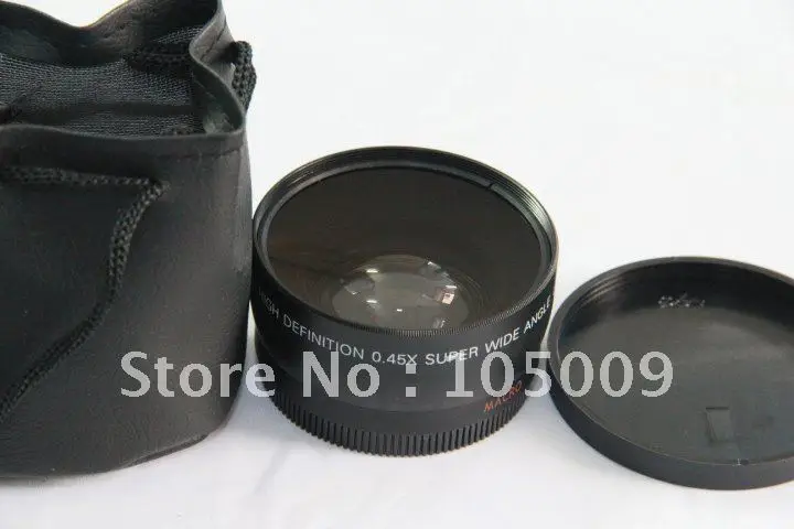 55 мм 0.45X широкоугольный Макро переходник для объектива 0 45 canon nikon sony pentax olympus