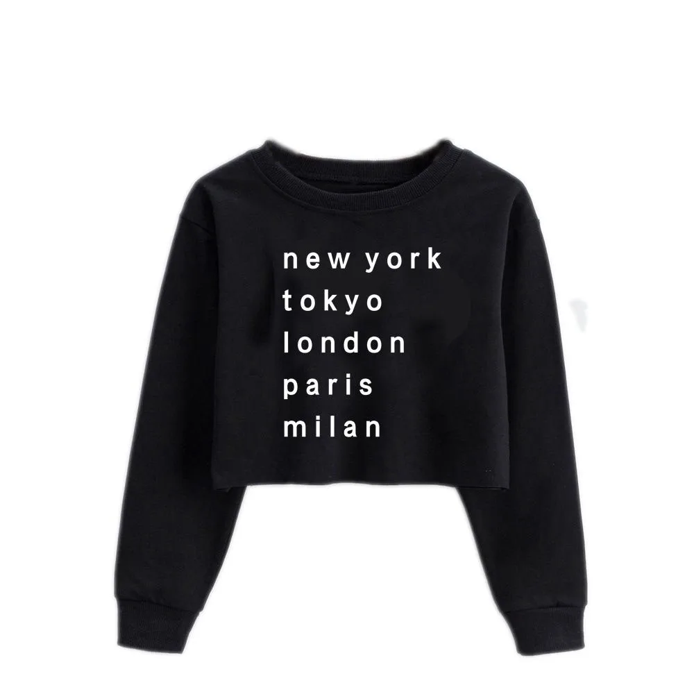 

Girls Letter Hoodie Children Clothing Baby Girls Long Sleeve Short Style Pullover Sweater Autumn Spring Hoodie Kids Clothes
