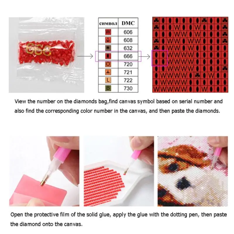Wolf 5D DIY diamond painting full square round waterfall animal embroidery gift kit mosaic stitch decor PP2451 | Дом и сад