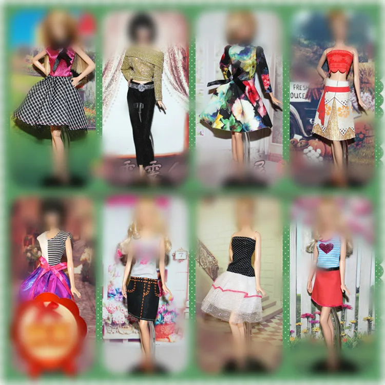 

Платье для куклы 30 см, модная одежда, наряд ручной работы для куклы Барби, аксессуары для кукол, детские игрушки, лучший подарок для девочки