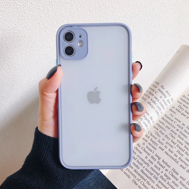 

Camera Lens Protection Bumper Phone Case on For iPhone 11 Pro Max XR XS MAX SE 12 X 8 6 6S 7 Plus Soft Silicone Back Cover Gift