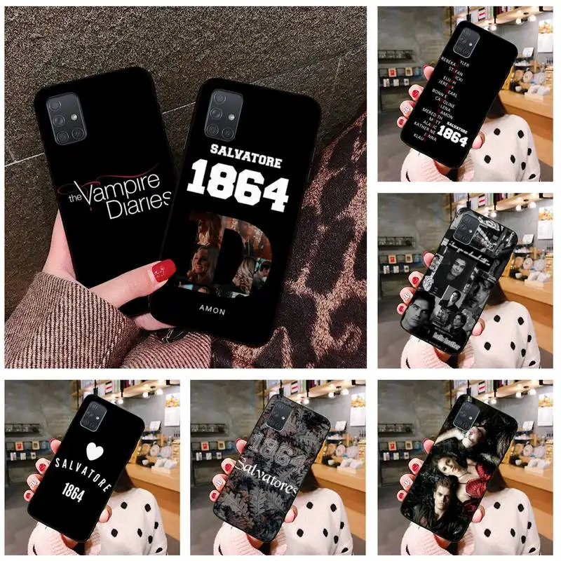 

Vampires Stefan Damon Salvatore Diaries Phone Case For Samsung Galaxy A52 A21S A02S A12 A31 A81 A10 A30 A50 A70 A80 A71 A51 5G