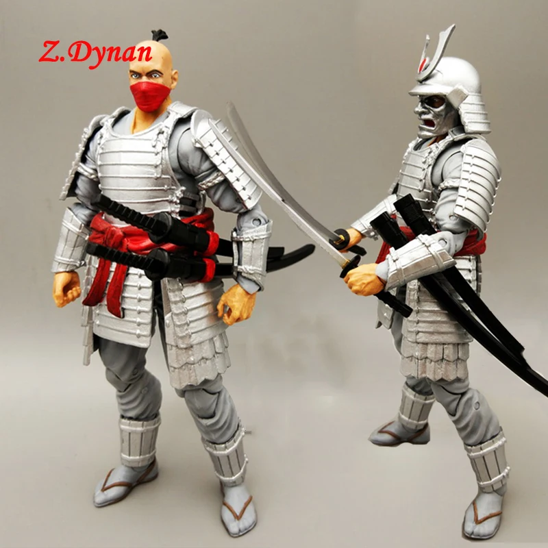 

Christmas gift 1/12 scale soldier feudal era temple guard silver armor warrior model 6" male action figure body collectable Toys