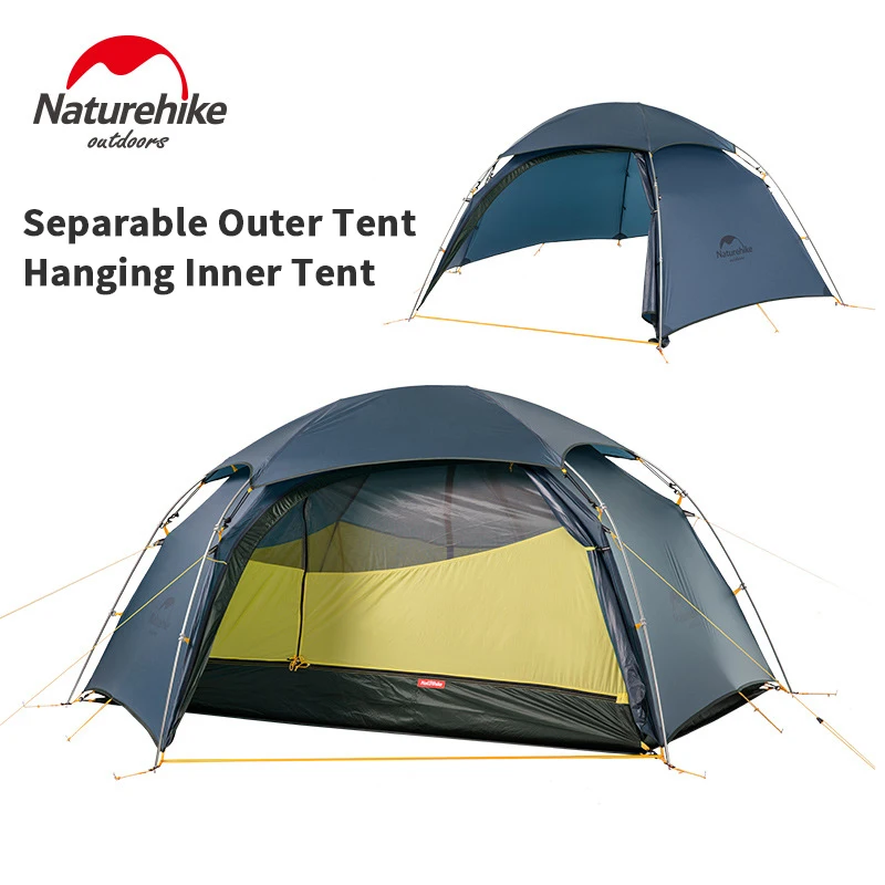 Палатка Naturehike Cloud Peak 2 15D туристическая Ультралегкая на 3 человек 16 кг 4