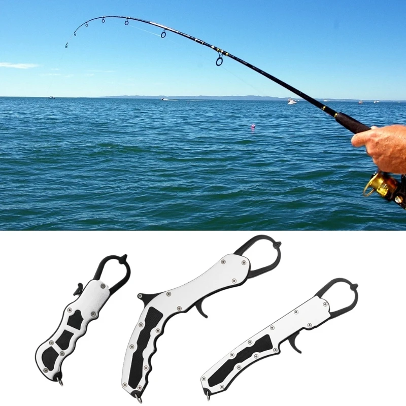 

Fishing Gripper Fish Controller Portable Aluminium Alloy Fish Grip Lip Clamp Grabber Fishing Tackle Tool