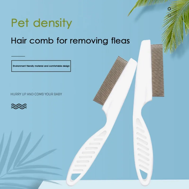 

Pet Steel Needle Encryption Remove Flea Comb Non-Toxic Non-harmful Multifunctional Hair Clean Comb For Dog Cat