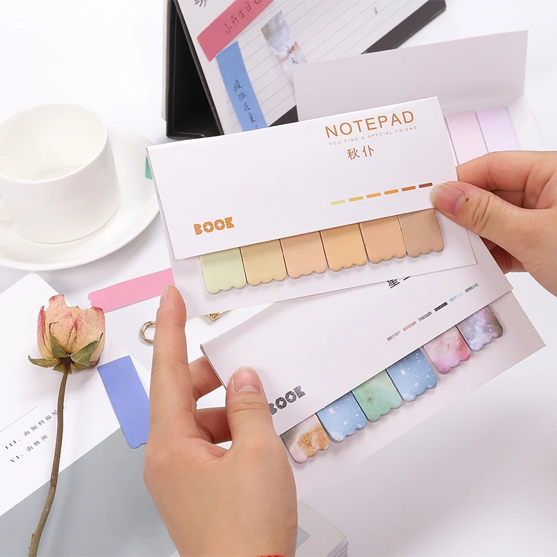 Милые кавайные красочные блокноты липкие заметки наклейка для планировщика