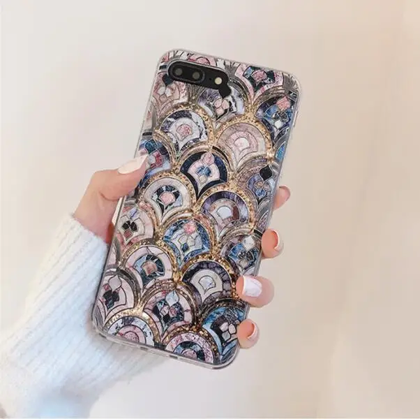 Роскошный винтажный цветочный Жидкий чехол для телефона для Iphone 11 чехол с эффектом потертости зыбучие пески Tpu чехол для Iphone Xr 11Pro Xs Max X 6 8 7Plus чехол