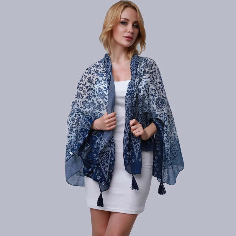 

Large Size 175*100cm Summer Women Sportswear Printed Sexy Beach Cover Up Female Navy Blue Printed Beach Towel Cover Ups CU981167