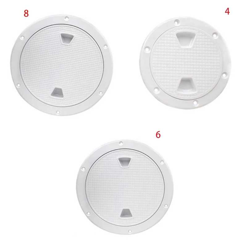 

2021 New Round Deck Plate Access Anti-utraviolet ABS Boat Deck Cover Non-slip White Inspection Hatch Suitable for Boat Marine