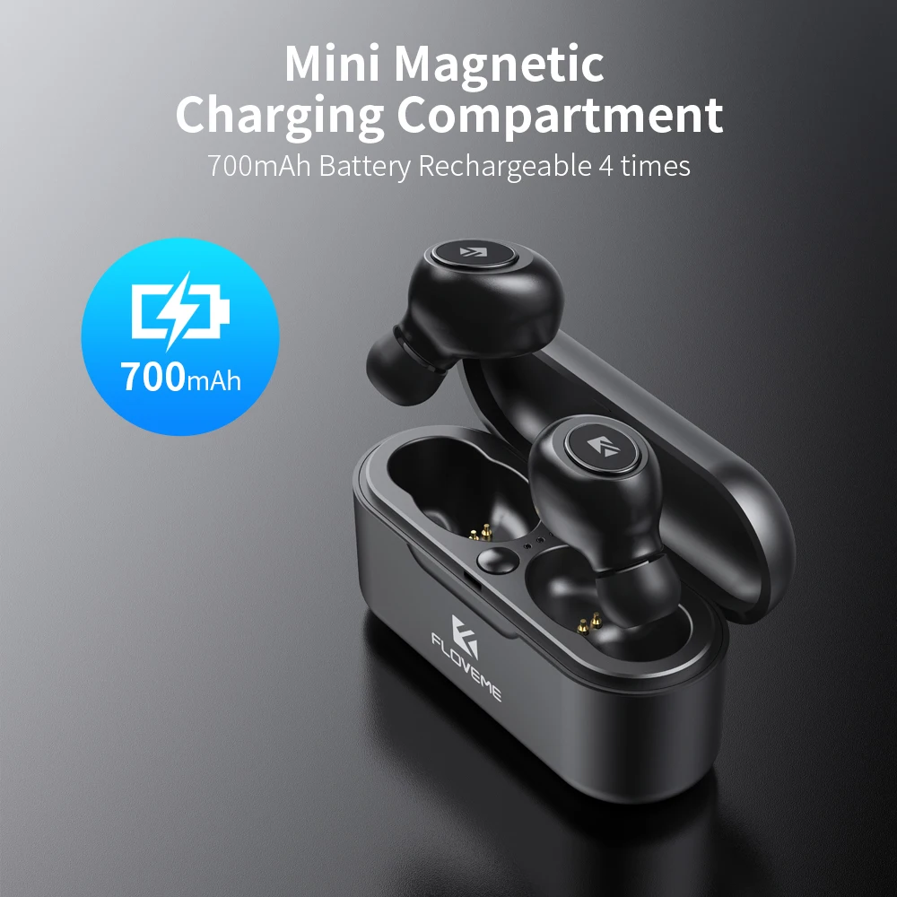 FLOVEME наушники-вкладыши TWS с 5 0 Bluetooth наушники для Xiaomi Redmi беспроводные гарнитура 3D