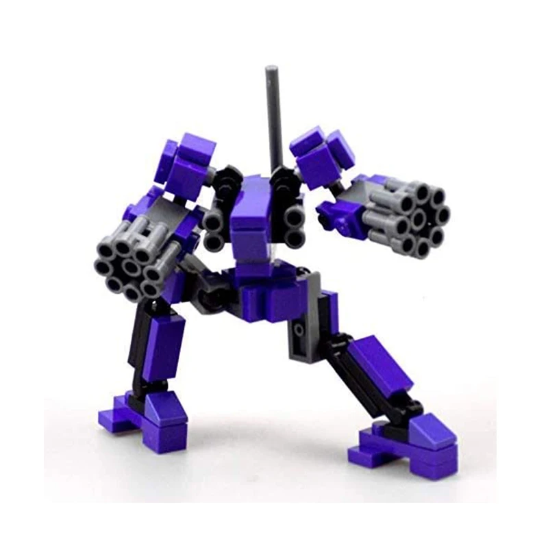 

Original Design Mecha Warrior Building Blocks Toys For Children Armor Robots Anime Model 6.5cm Assemble Action Figure Doll