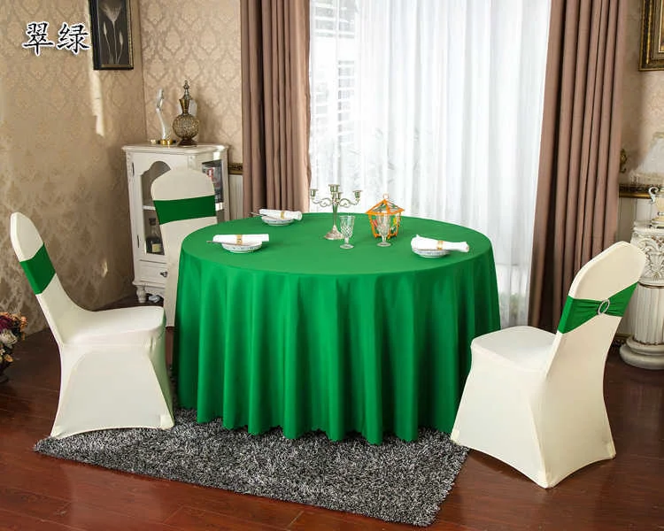 

24 Colours Wedding Table Cover Table Cloth Polyester Table Linen Hotel Banquet Round Tables Decoration Wholesale