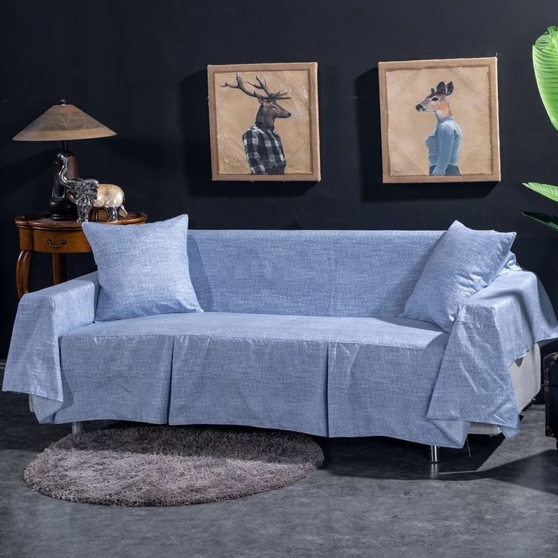 Мягкий чехол для мебели защитный на 1/2/3/4 места эластичный дивана в гостиную|Чехлы