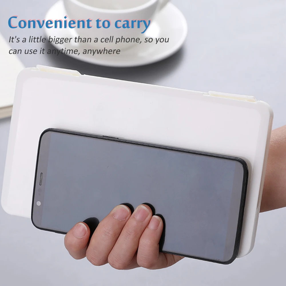 Пластик маска коробка для хранения маски держатель Портативный защита от пыли