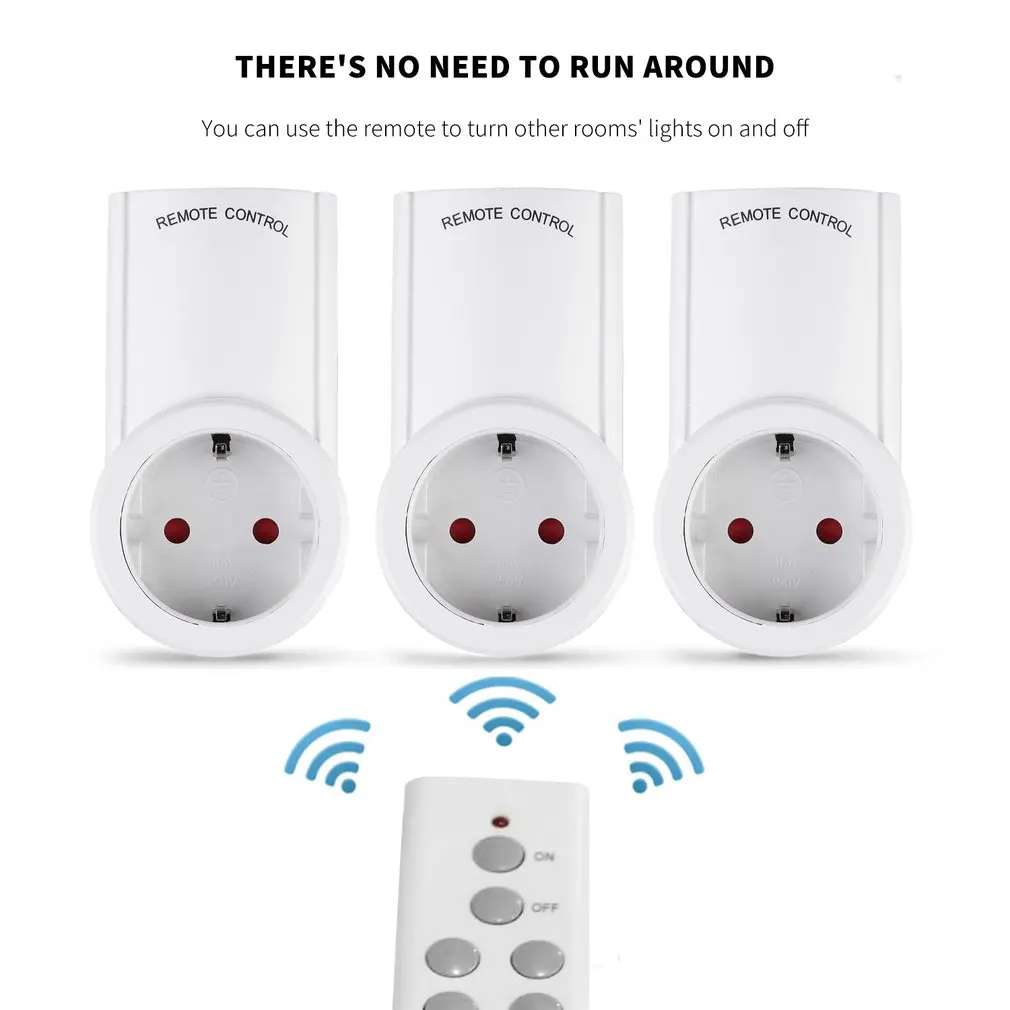 Wireless Remote Control Home House Power Outlet Light Switch Socket 1 EU Connector Plug BH9938-1 DC 12V | Обустройство дома