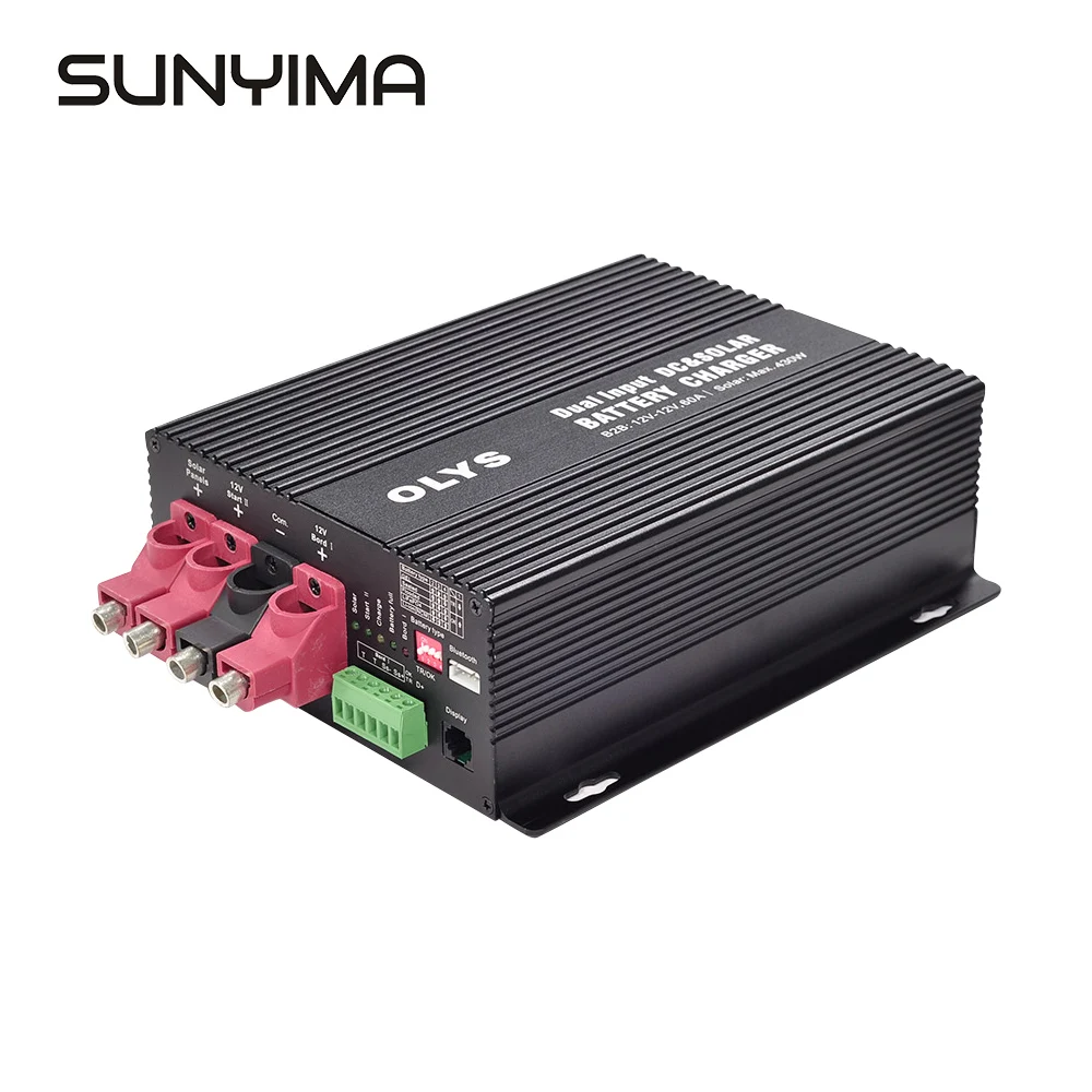

SUNYIMA Двойной вход DC & солнечное зарядное устройство бустер Bluetooth, бесплатное приложение функция автоматическое умное зарядное устройство дл...