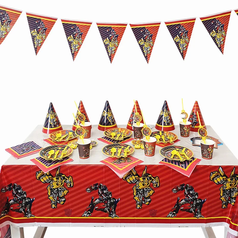 Трансформер Бамблби Оптимус Прайм украшения для тематической вечеринки