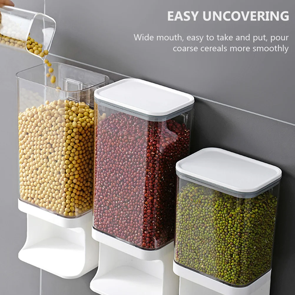 

Home Grains Storage Box Moisture-Proof Sealed Jar Wall-Mounted Storage Jar Grain Storage Tank Grain Box Wall Mounted Sealed Tank