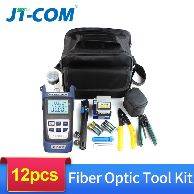 Otdr da Falha com Alicate de Descascamento Ótica do Cutelo da Fibra de Ftth Medidor de Potência Kit de Ferramentas da Fibra Localizador Visual Ótico 5-30km Fc-6s