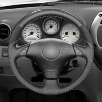 diy hand stitched customization anti slip wear resistant steering wheel cover for lexus is 200 car interior decoration