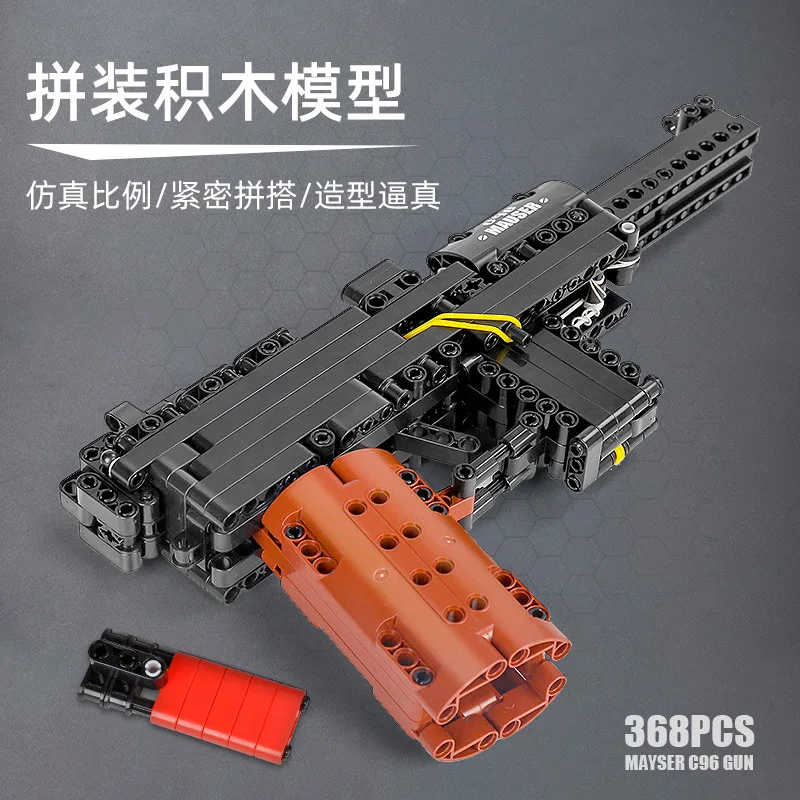 

Mould King 14011 Toy Weapon Firearms pistol Model Small Particles Assembling Buiding Blocks Boy Gift