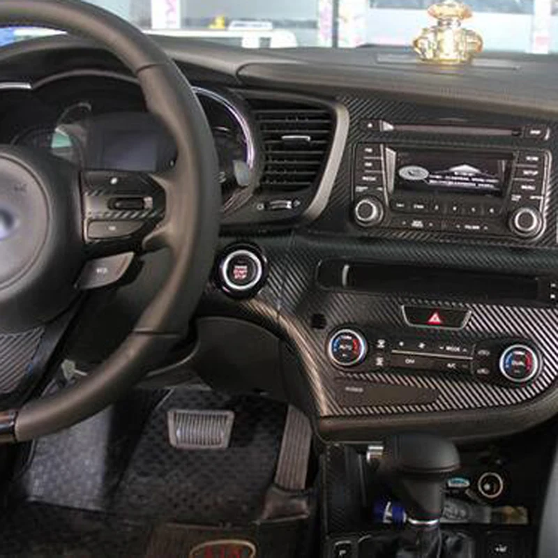 Стайлинг автомобиля центральная консоль изменение цвета углеродное волокно