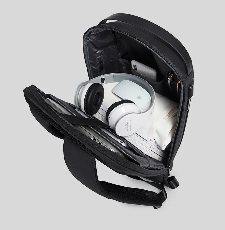 xiaomi luxury business backpack sports travel backpack leisure anti theft computer bag male shoulder bags usb chest bag free global shipping