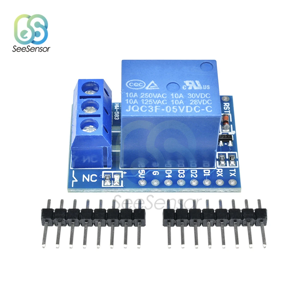 Wemos D1 Мини Релейный Щит один канал для релейный модуль Arduino ESP8266 макетная плата 1