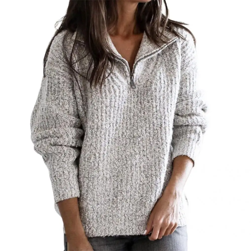 

V Neck Knitted Oversized Lady Sweater for Going Out Female Sweater V Neck Knitted Oversized Lady Sweater for Going Out