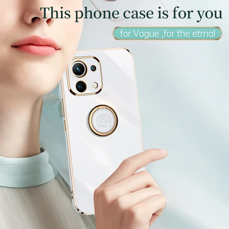 Luxury Plating Square Frame Phone Case For Xiaomi Mi 11 Lite 5g On Xiomi 11lite 4g 11i Mi11 i Xiaomi11 Ultra Soft Silicone Cover
