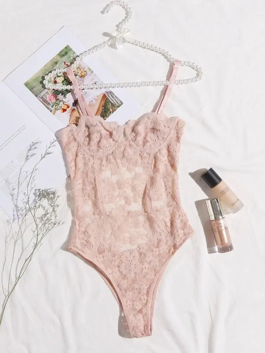 

Cut Out Back Lace Cami Bodysuit