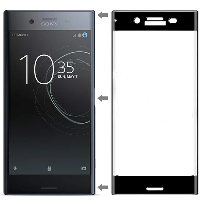 5D защита из закаленного стекла с полным покрытием для sony Xperia X Performance XA Ultra XA1 XA2 Plus