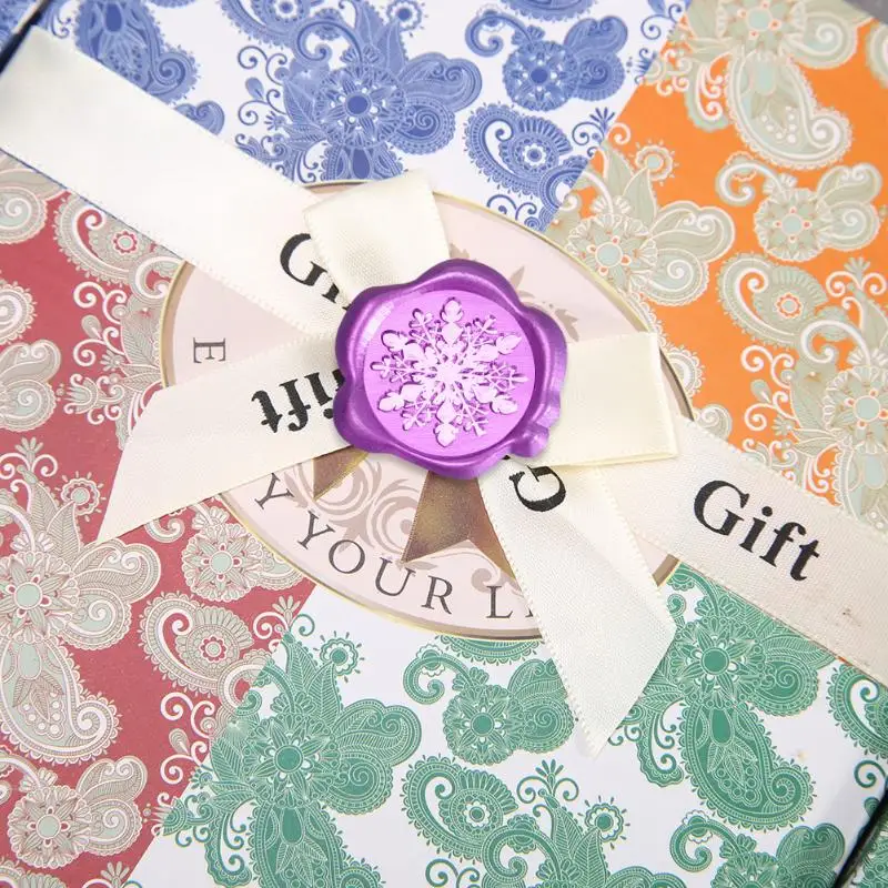 Ретро латунная картина снежинка ручной работы восковая уплотнительная