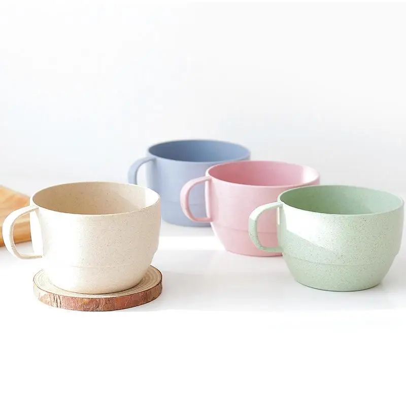 1 шт. чашки для чая с поворотом на градусы и ручкой безопасные непротекающие