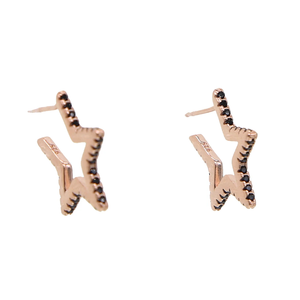 Серьги гвоздики из серебра 925 пробы с фианитом|Серьги-гвоздики| |